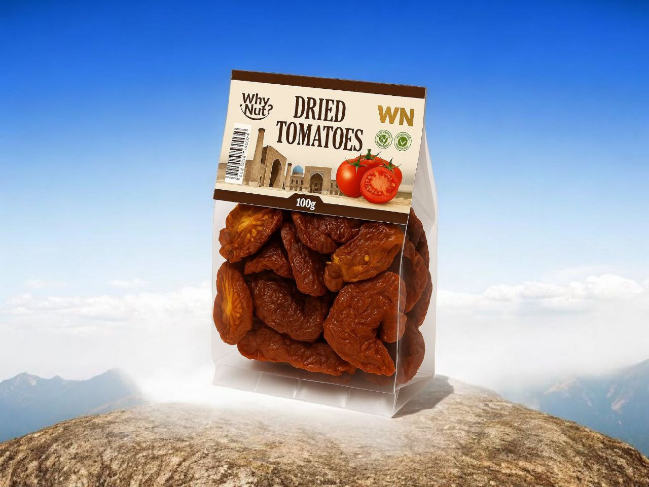 Soltorkade Tomater 100g – 100% Naturliga