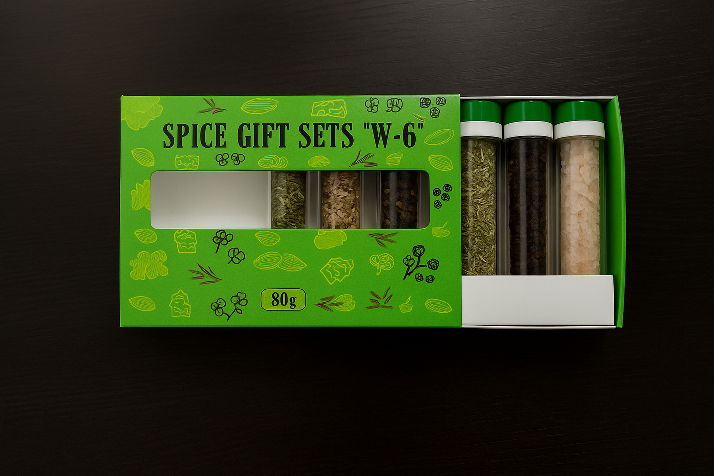 🎁 Spice Gift Set W-6 – Naturligt  Gåvoset