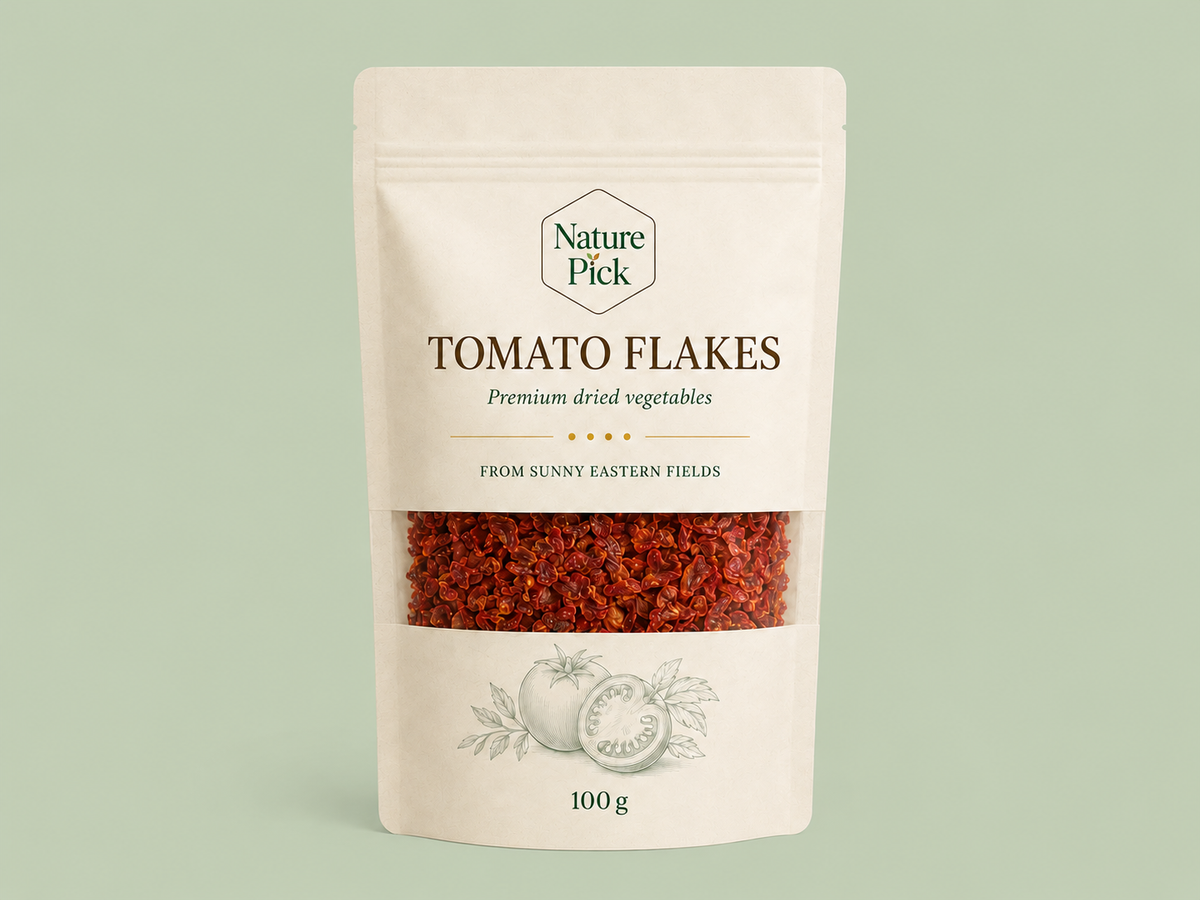 Tomato flakes 100 g – Nature Pick