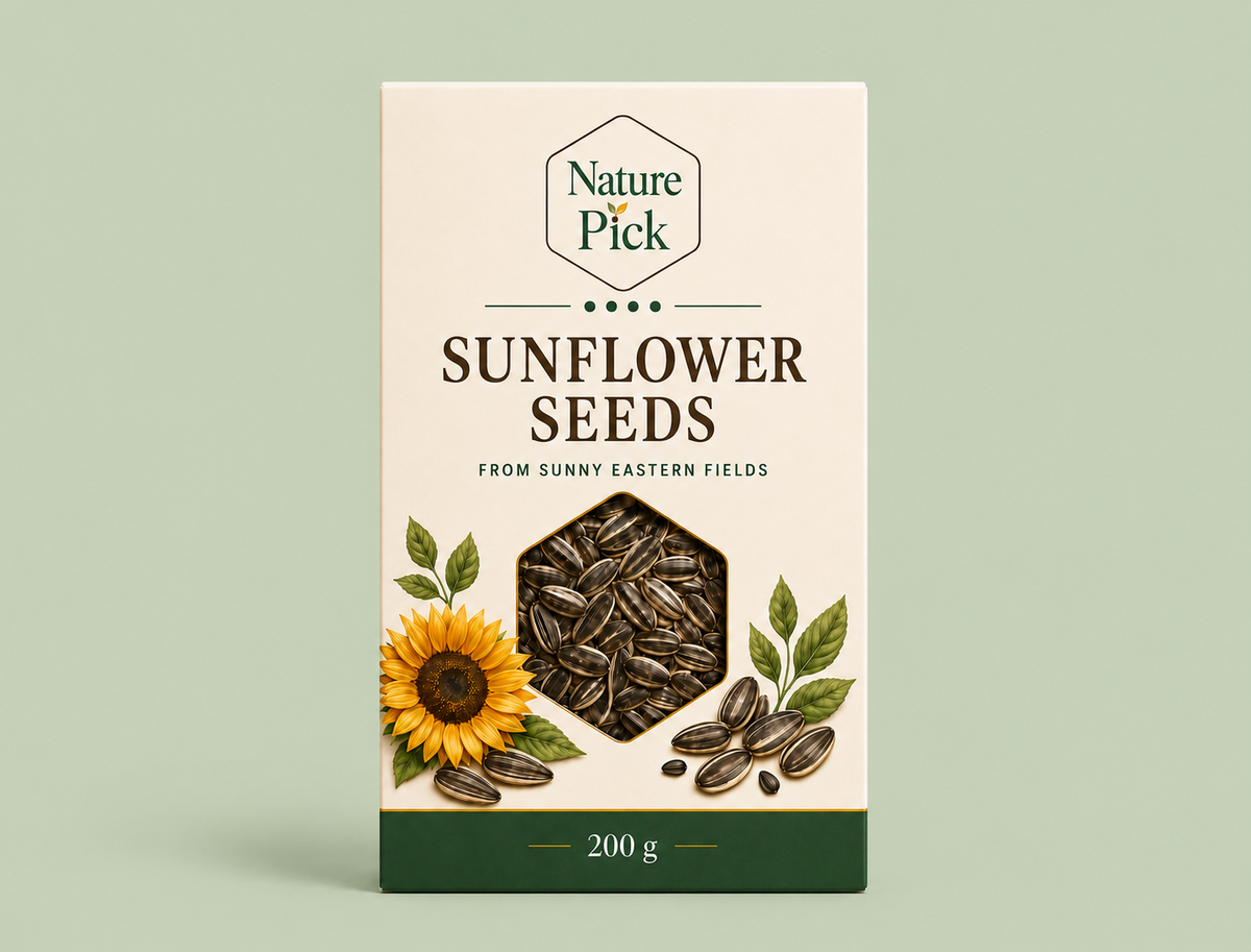 Rostade och saltade solrosfrön 200 g – Nature Pick
