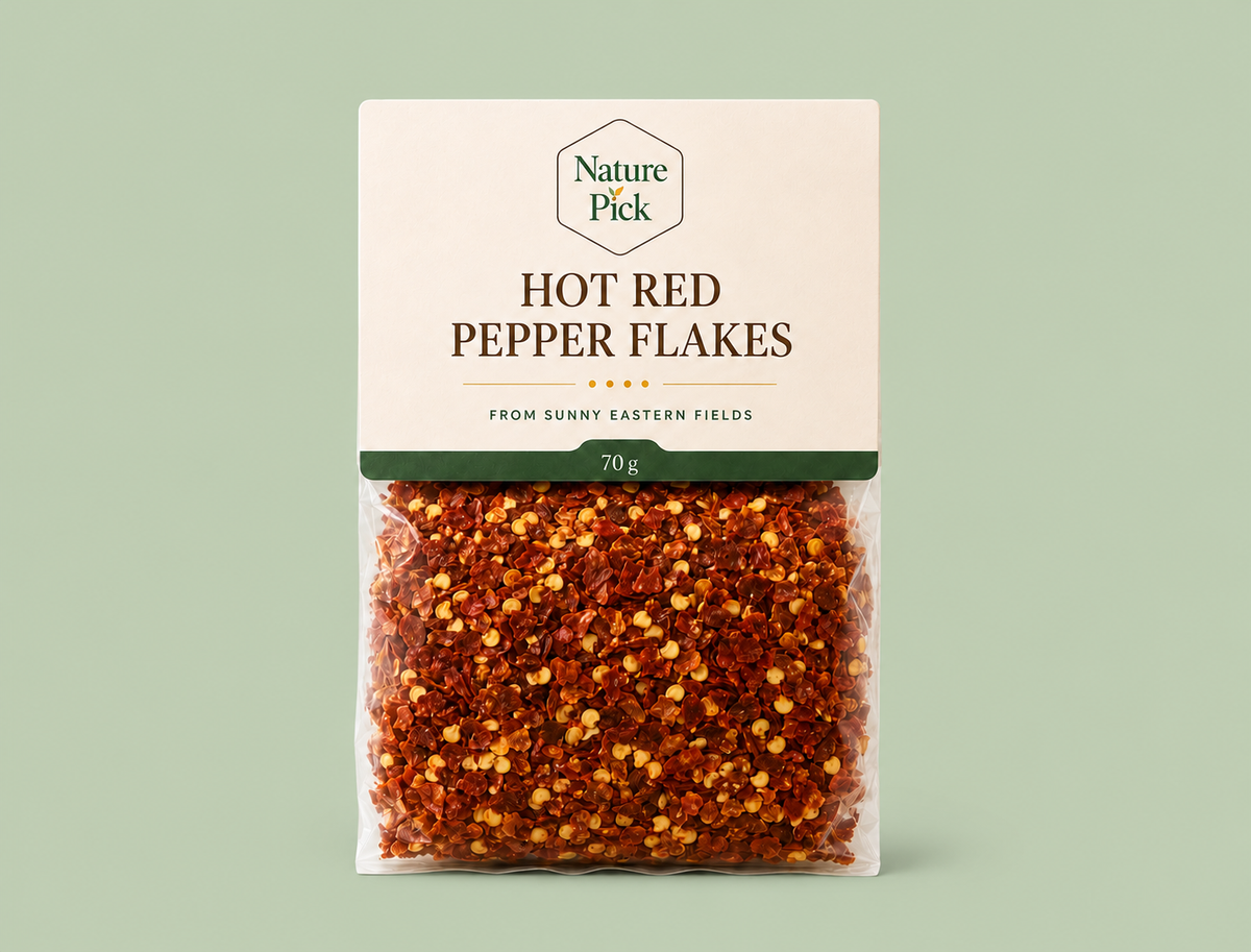 Soltorkade starka paprikaflingor 70 g – Nature Pick