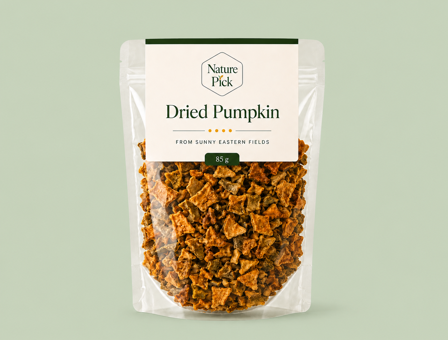 Dried pumpkin pieces